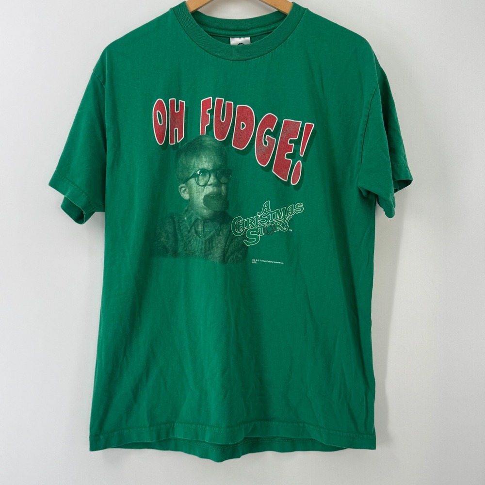 Alstyle A Christmas Story Oh Fudge Ralphie Graphic T-Shirt Green Large 2005